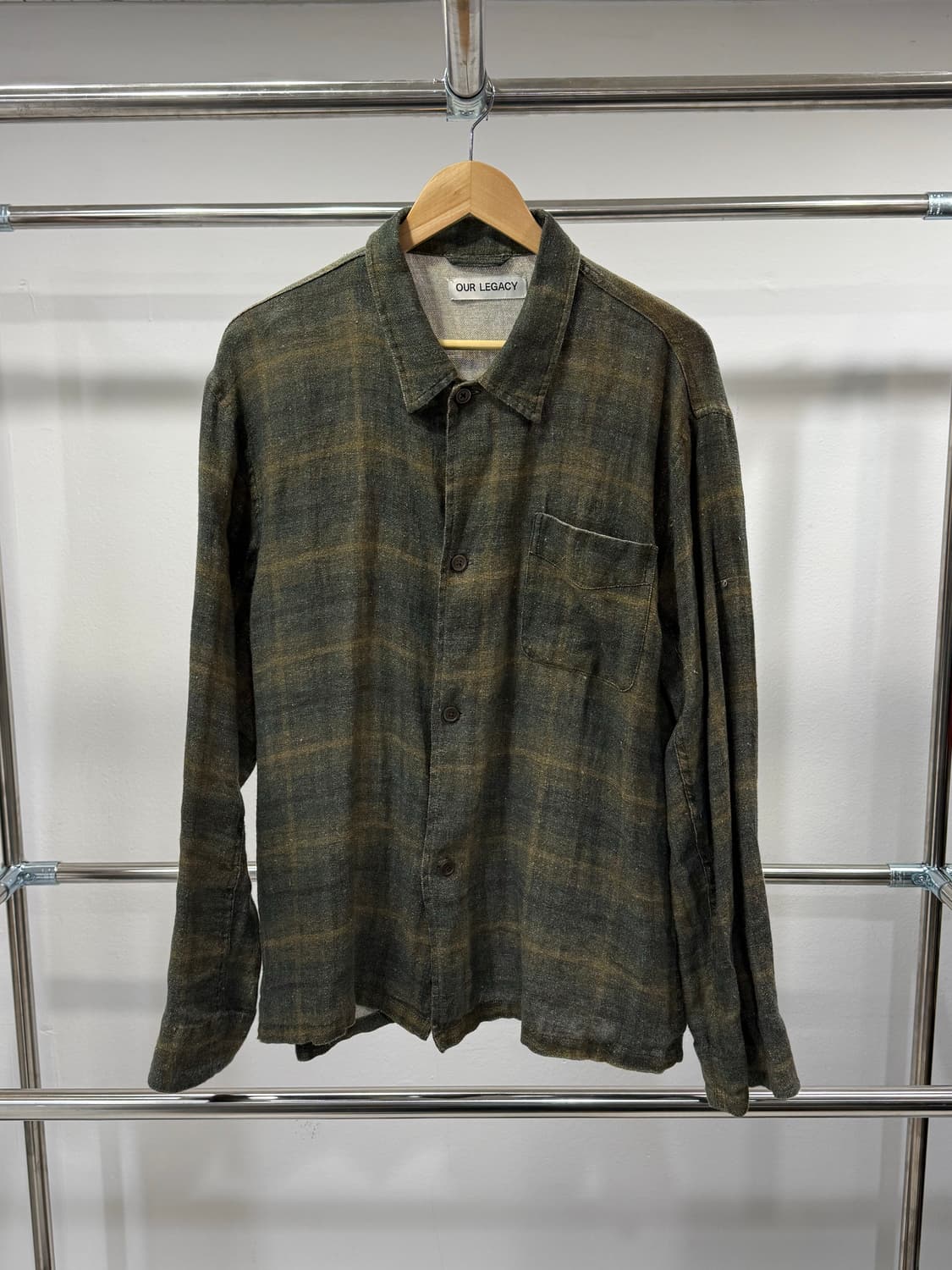 OUR LEGACY — Box Shirt Mirage Wax Check 상품이미지1