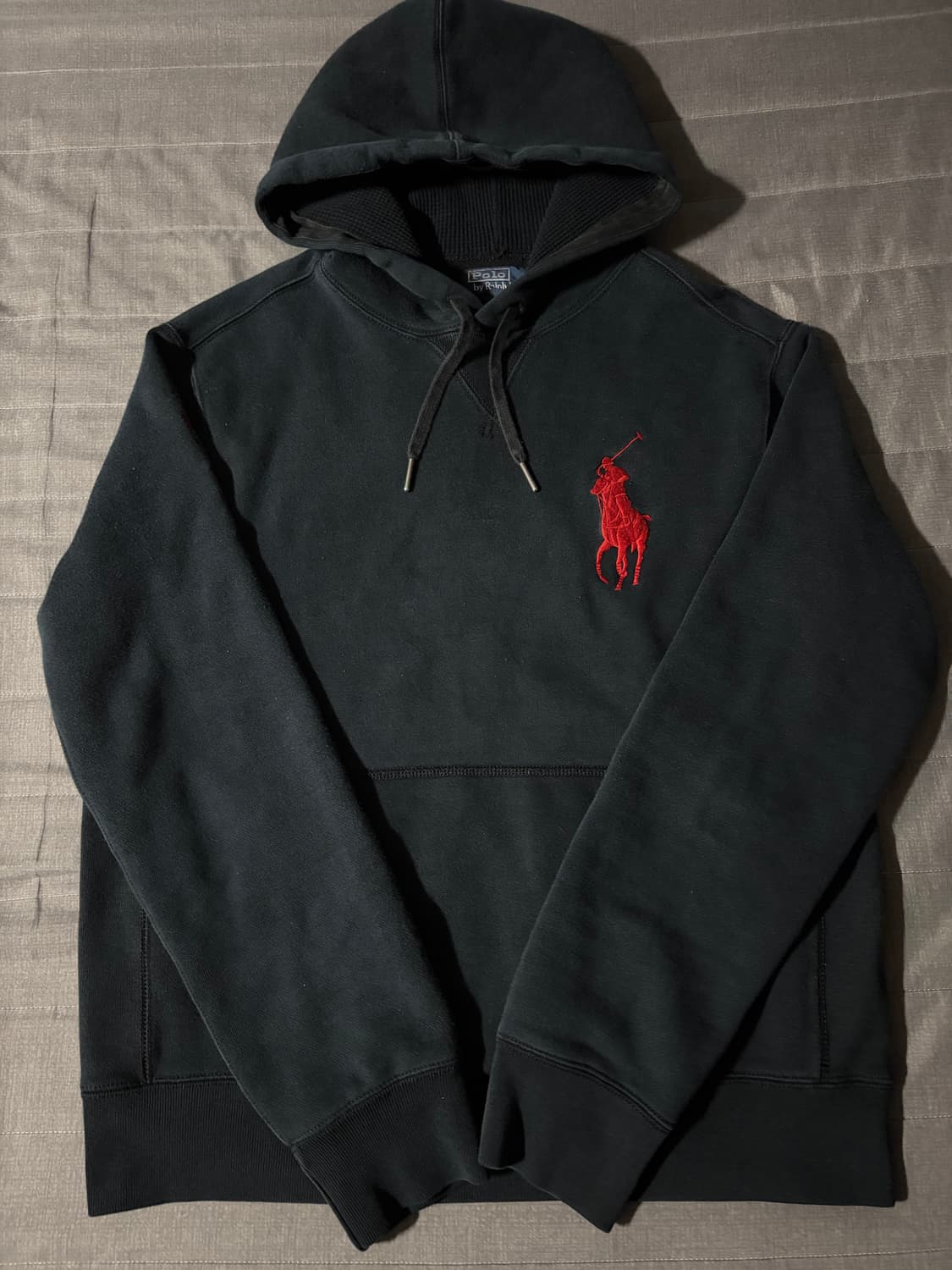 폴로 빅포니 후드티 검빨 상품이미지1