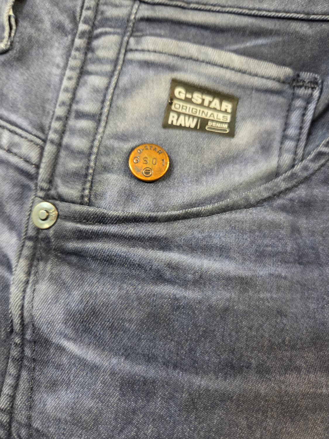 G-STAR ARC 3D 블루 데님 청바지(W26/L32)스판/여름 상품이미지3