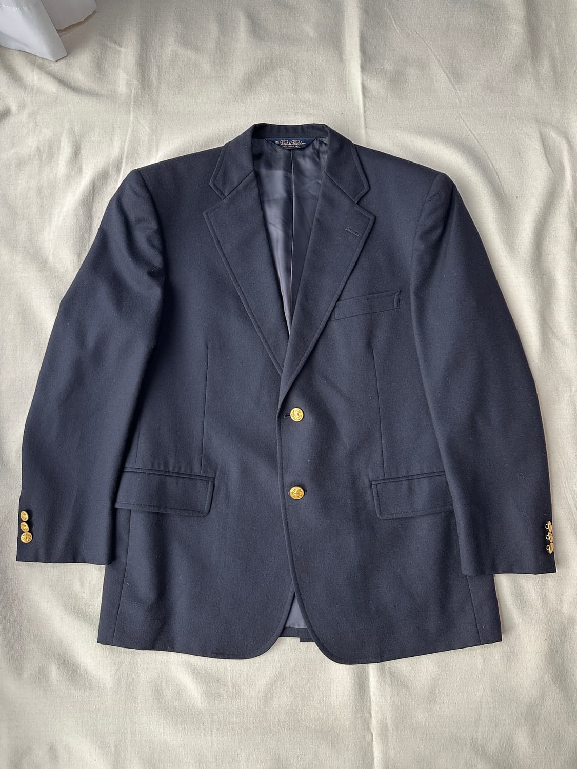 브룩스 브라더스 네이비 금장 블레이저 38S 상품이미지1