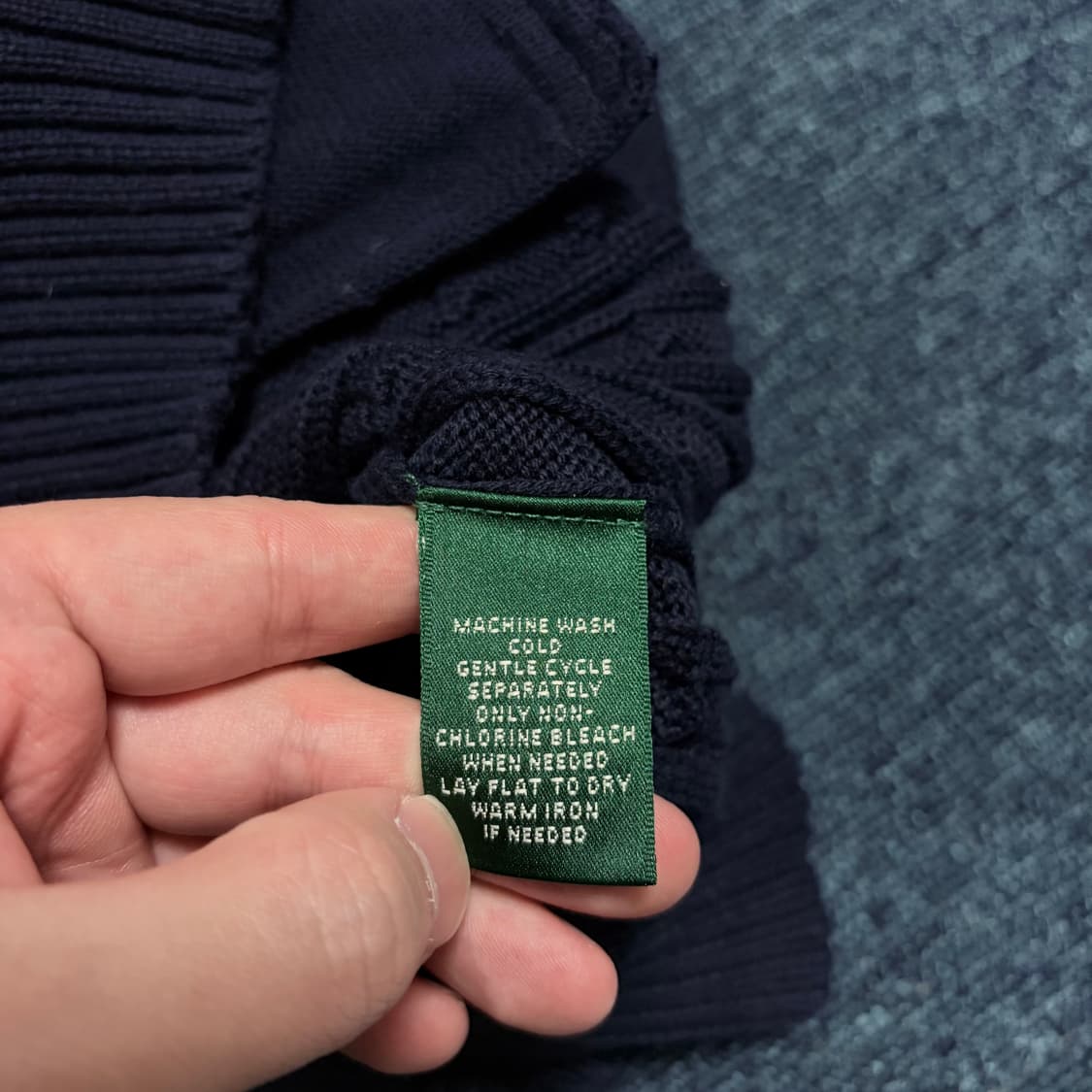 랄프로렌 그린라벨 꽈배기 니트 집업 상품이미지6