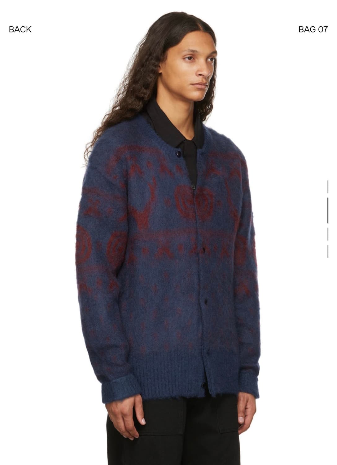 South2 West8  남이서팔 네이비 노르딕 패턴 가디건 XS 상품이미지3