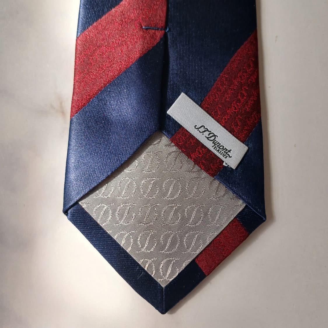 에스.티. 듀퐁 네이비 스트라이프 넥타이 8cm A+등급 E835
 상품이미지8