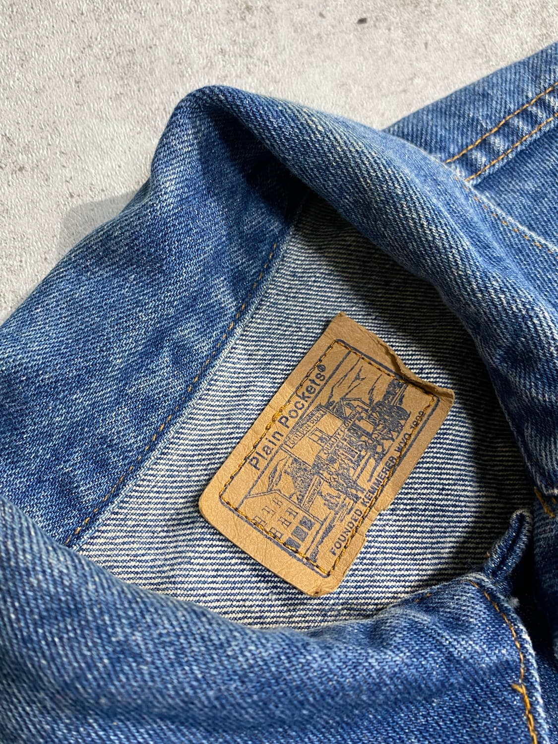 [36]8-90s Plain Pocket By JC Penny 데님자켓 상품이미지6