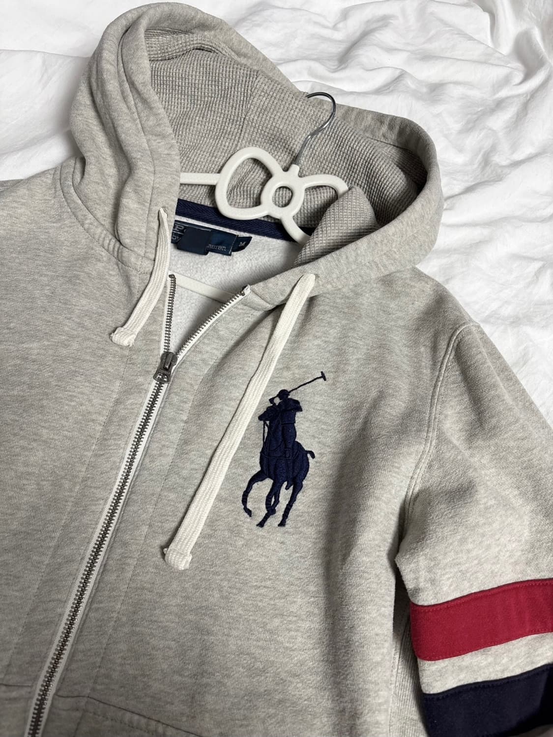 폴로 대장 빅포니 그레이 후드집업 상품이미지4