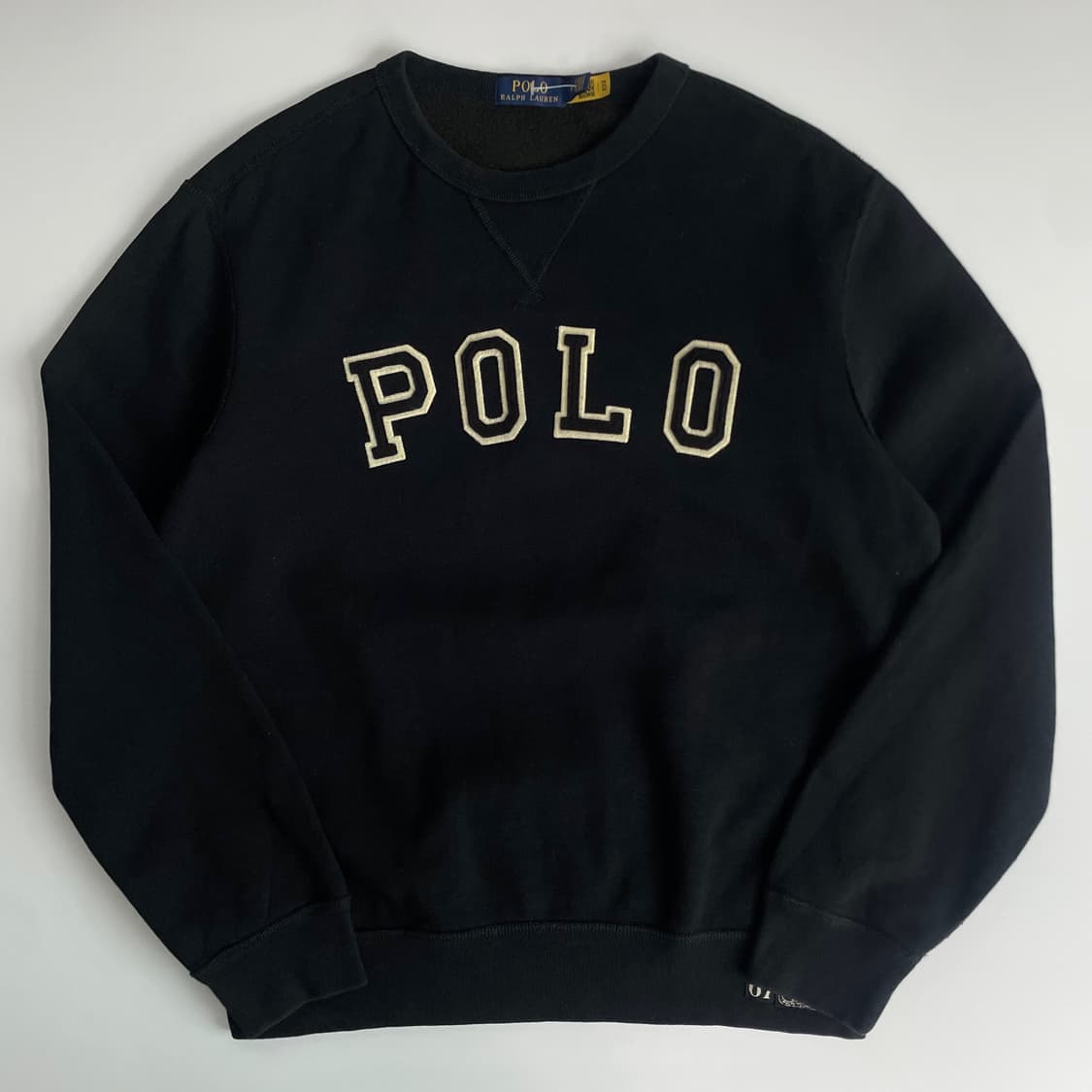 Polo  폴로 랄프로렌 Qr신형 아치로고 블랙 맨투맨 상품이미지1