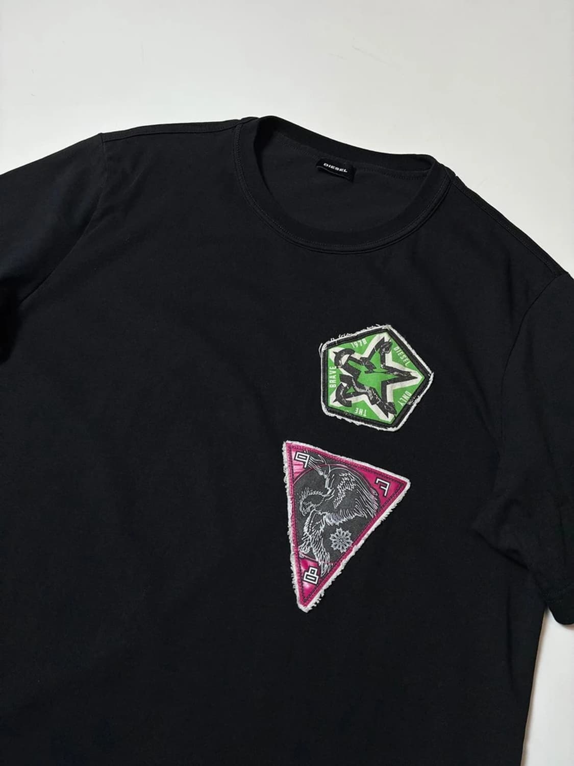 디젤 00's 컷소스 크루넥 블랙 반팔 티셔츠 PN9097 상품이미지4