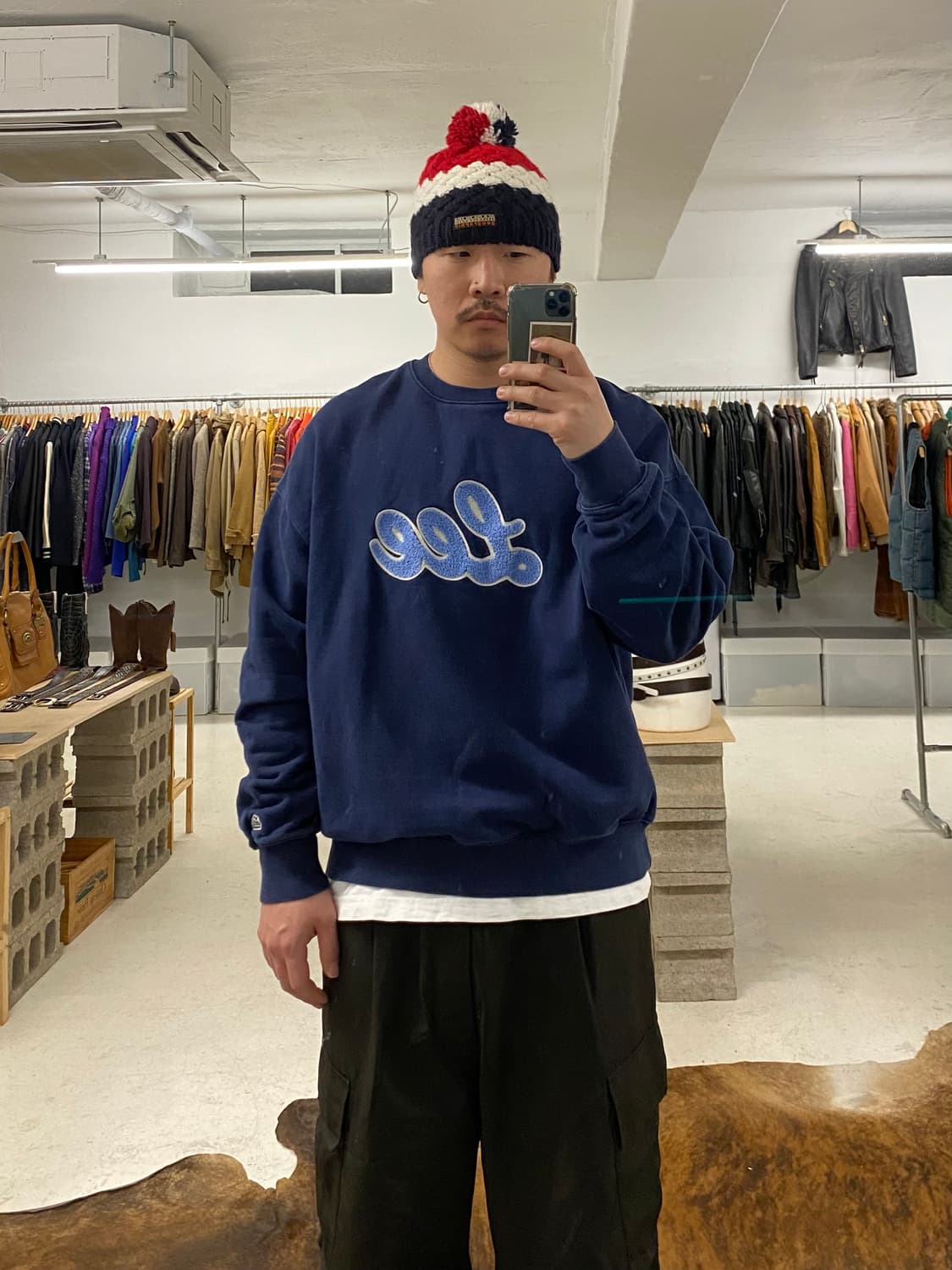 LEE sweat shirts 리 보풀자수 스웻셔츠 상품이미지7