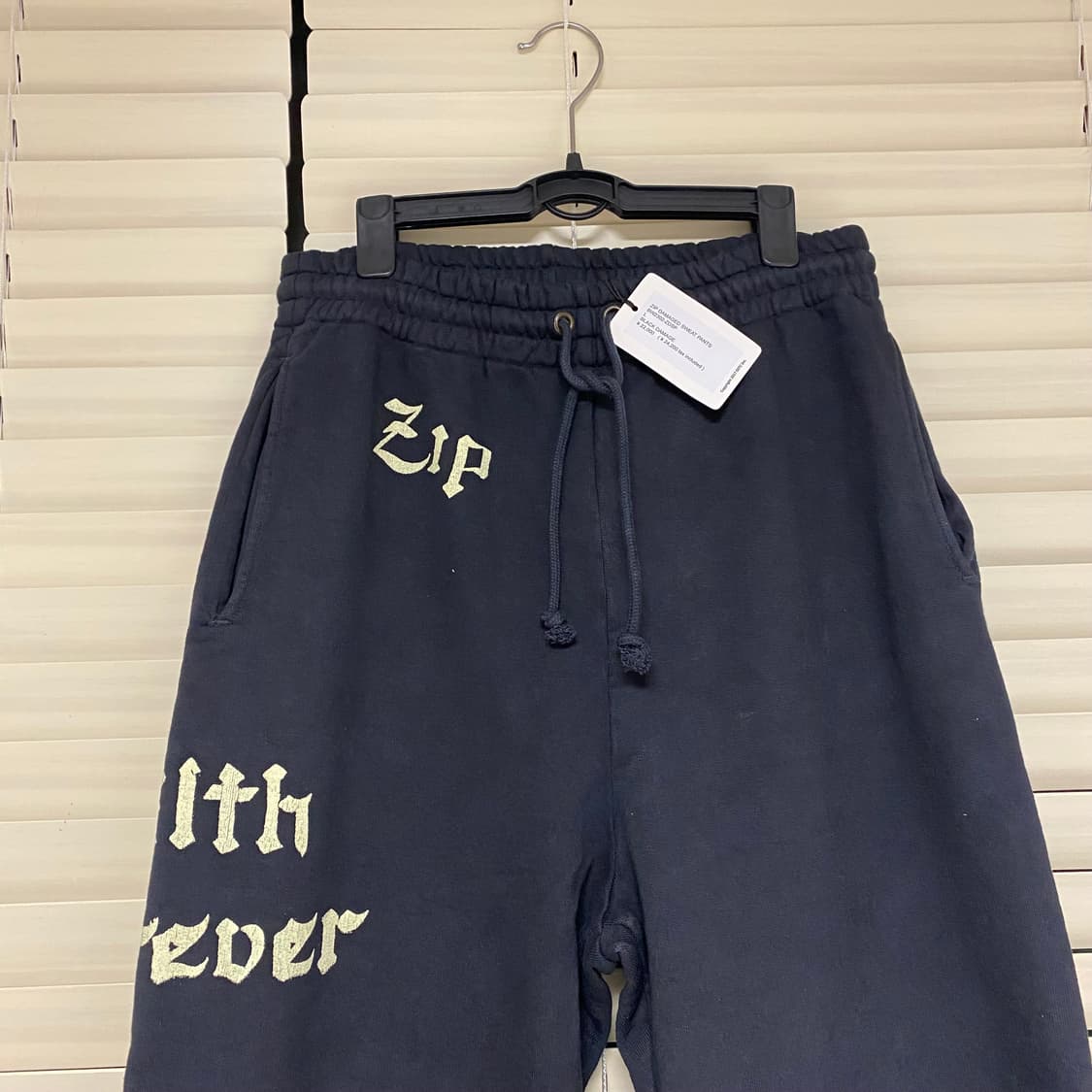 바우와우 23fw Bowwow Zip 데미지 스웻 팬츠 세인트미카엘 L 상품이미지5
