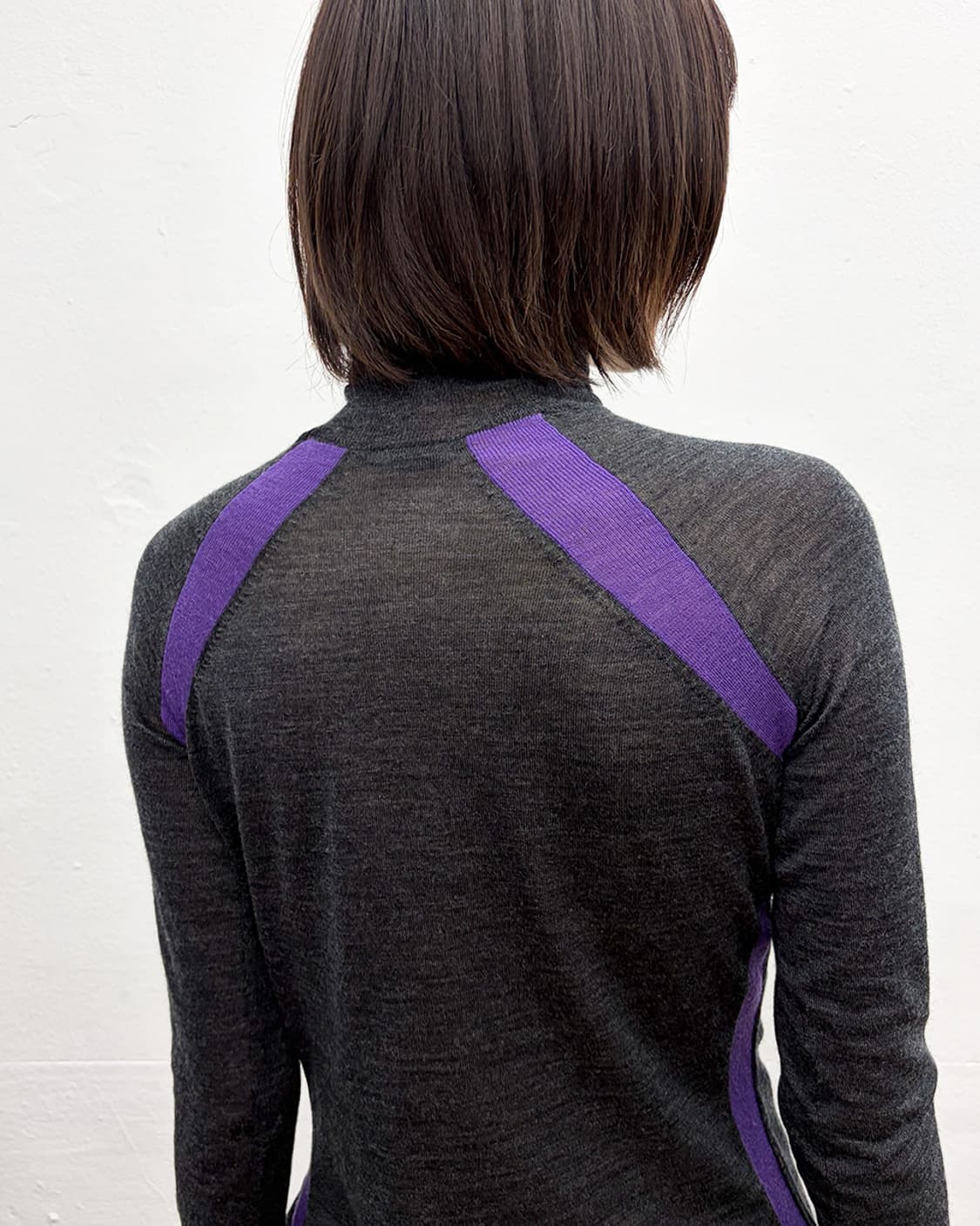 휴고 보스 헴-타이 파이핑 디테일 터틀넥 니트 상품이미지6