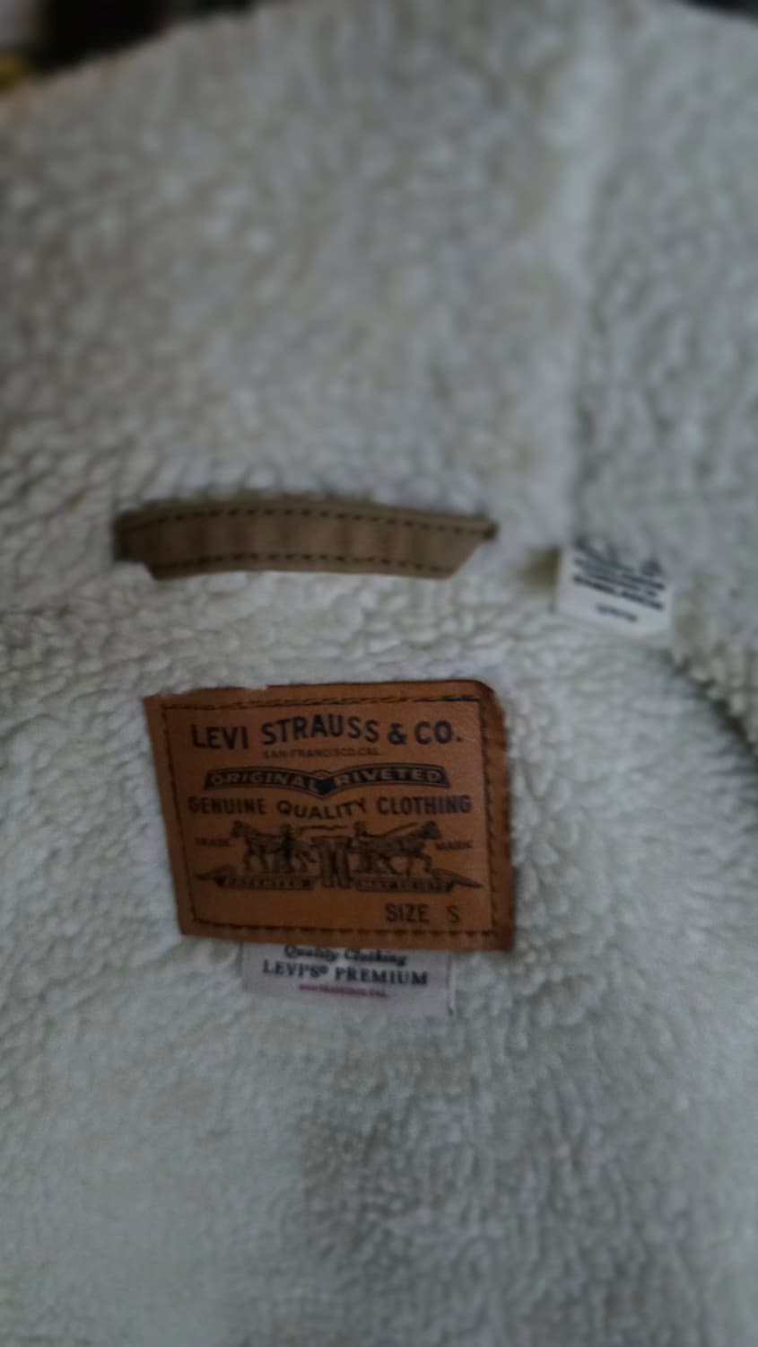 리바이스 프리미엄 카모 후드 양털 자켓 S 상품이미지5