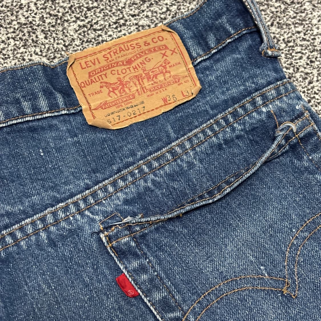 70s 빈티지 리바이스 517 66 전기 허리44.5cm 상품이미지6
