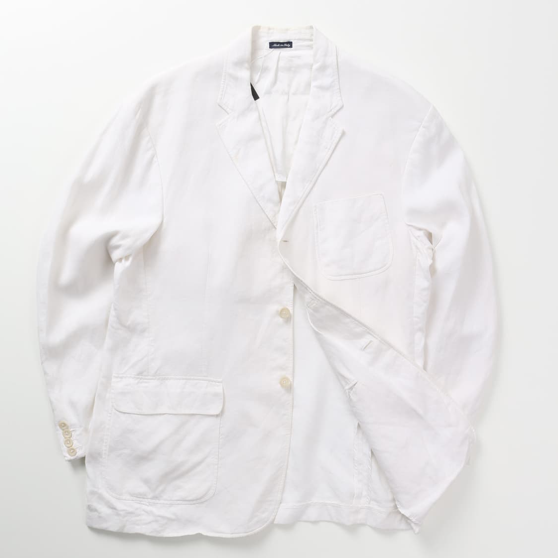폴로 화이트 3B Linen100 스포츠 자켓  상품이미지4