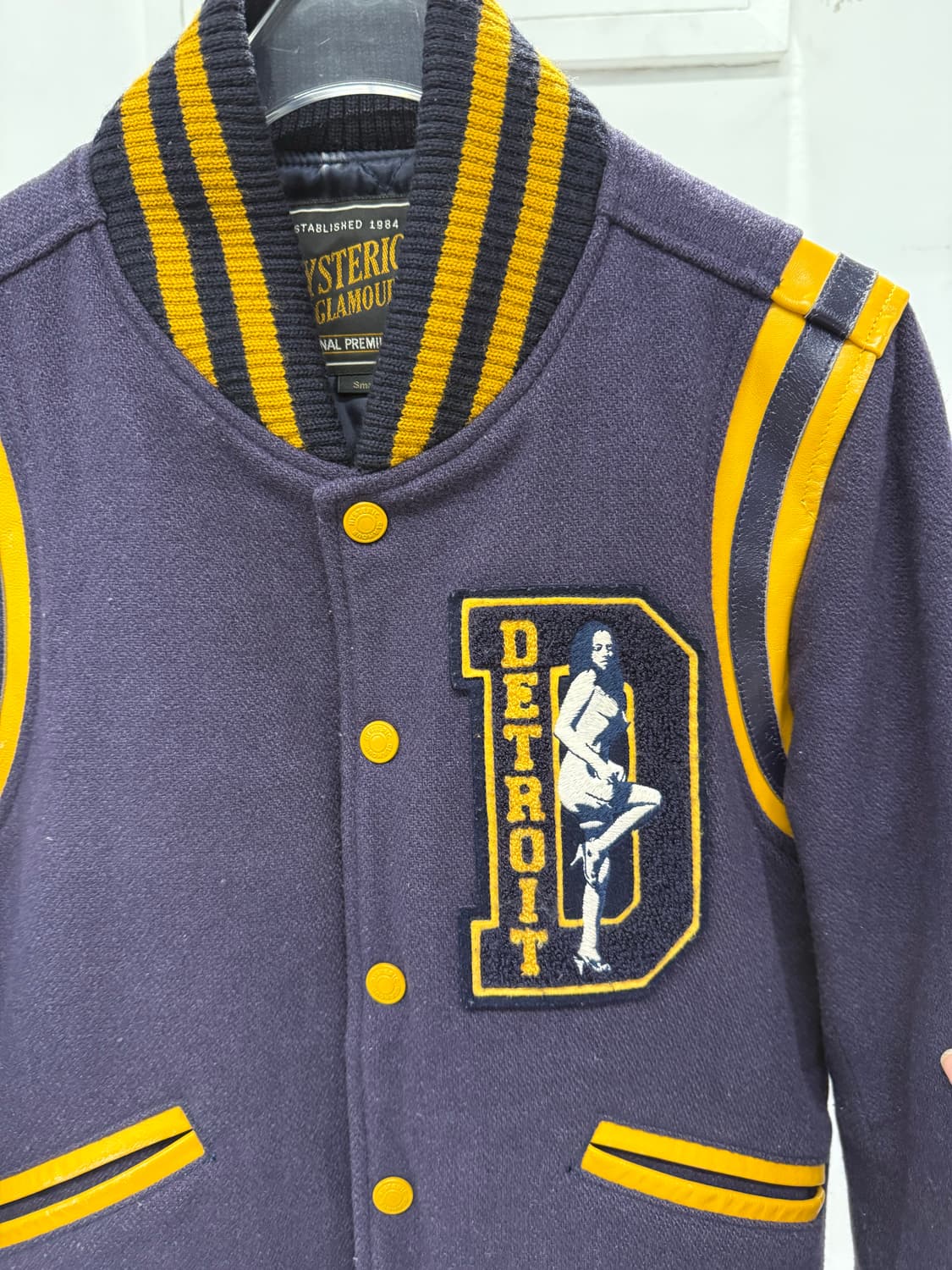 Hysterie glamour varsity jacket purple 상품이미지2