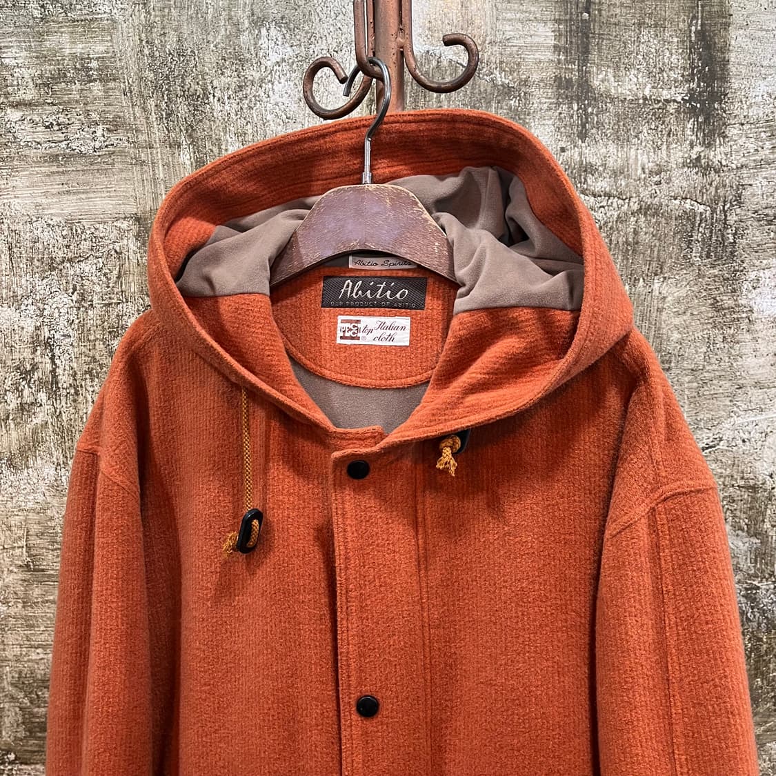 90s 아비티오 이태리 패브릭 n3b 울 코트 상품이미지2
