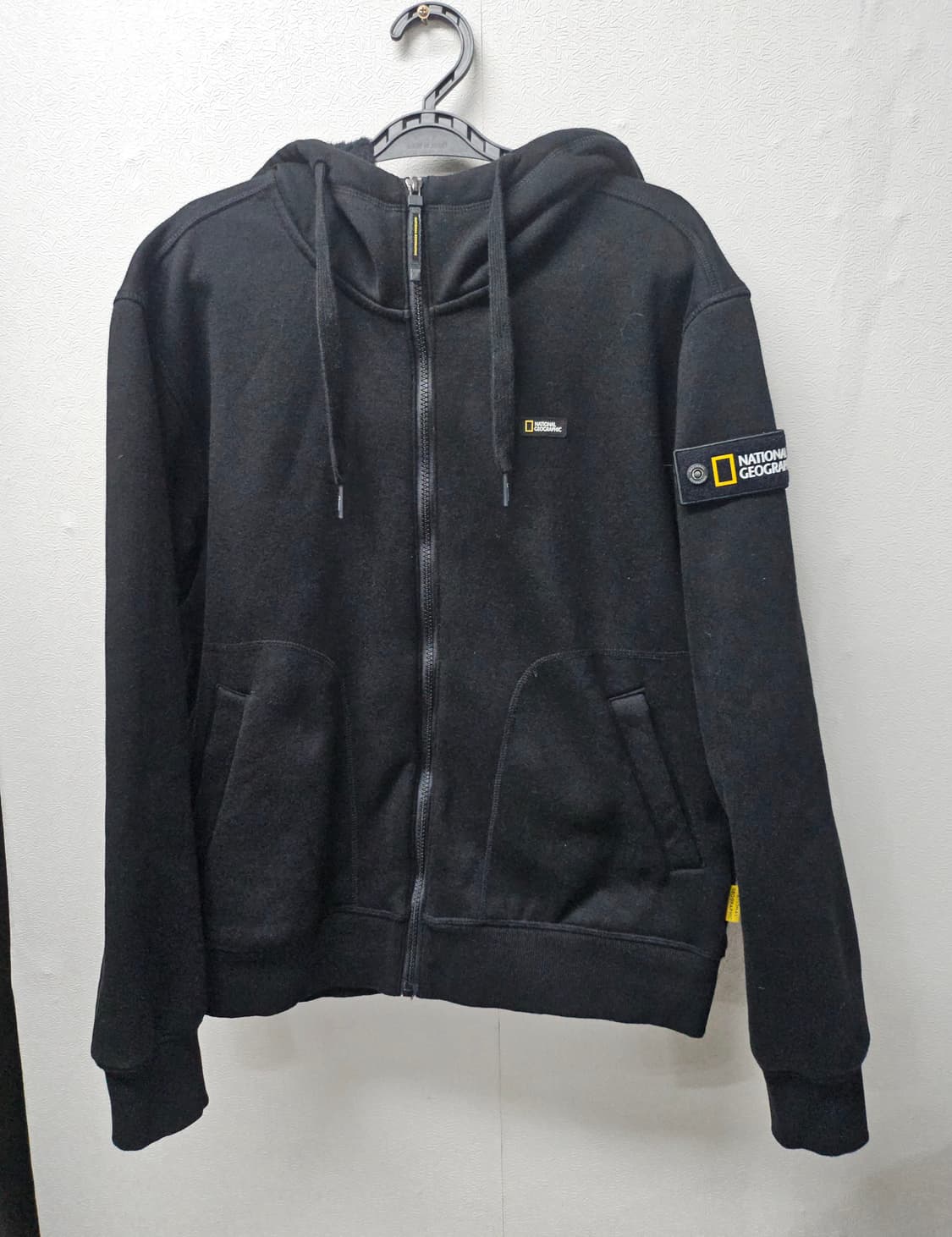 내셔널지오그래픽 기모 후드집업 블랙 95  M 상품이미지2