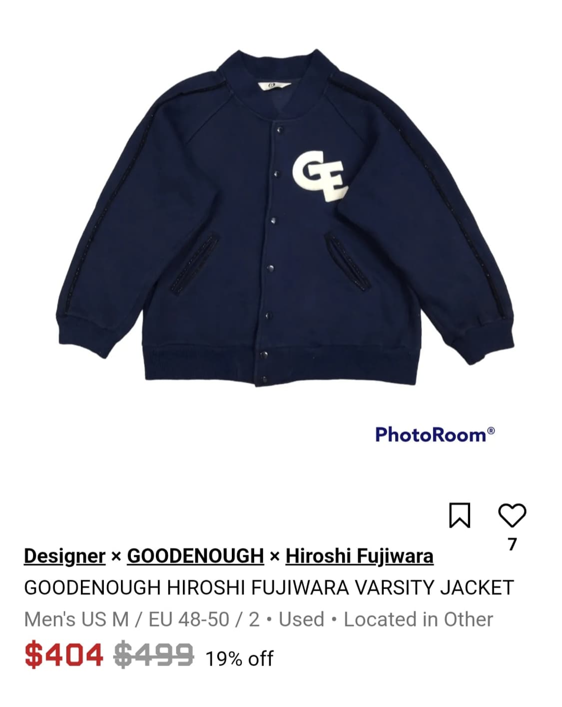 90s 굿이너프 코튼 바시티 자켓 (Good Enough) 상품이미지6