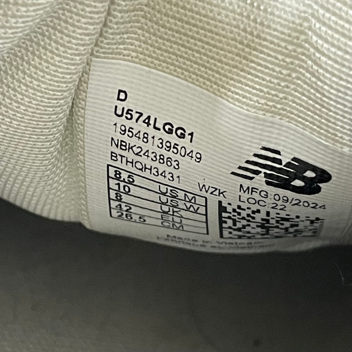 599) 뉴발란스 574 레거시 블랙 265mm 상품이미지9