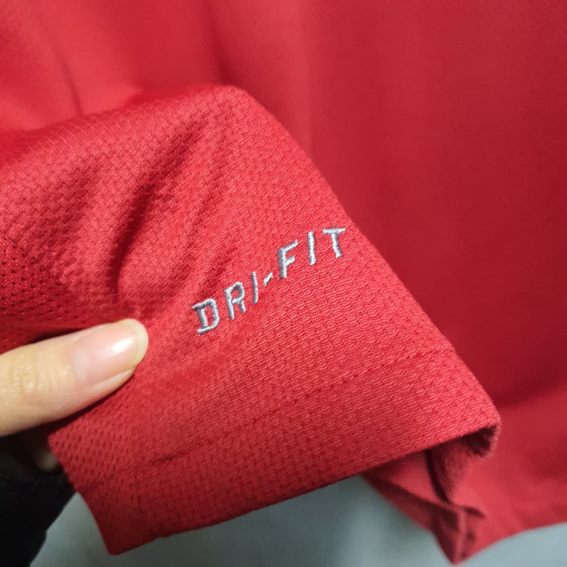 나이키 스우시 드라이핏 반팔 레드  상품이미지3