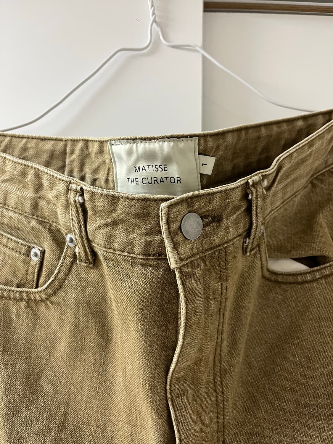 [마티스 더 큐레이터]레귤러 데님 팬츠_ 1size(MUD BEIGE) 상품이미지6