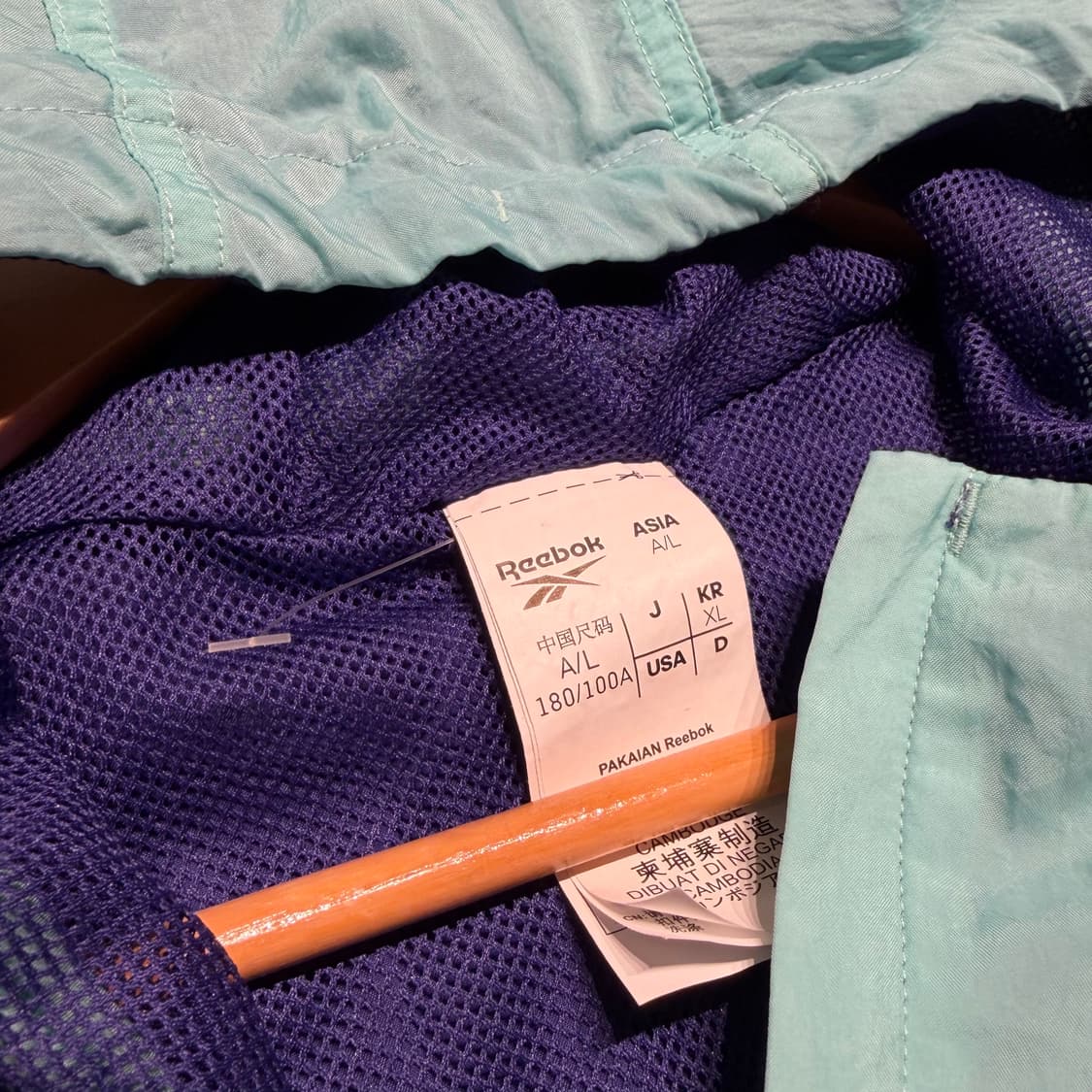 리복 패커블 아노락 바람막이 XL 상품이미지3