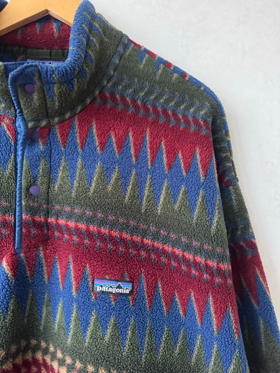 1996 파타고니아 Minnehaha Flame 스냅 플리스 상품이미지4