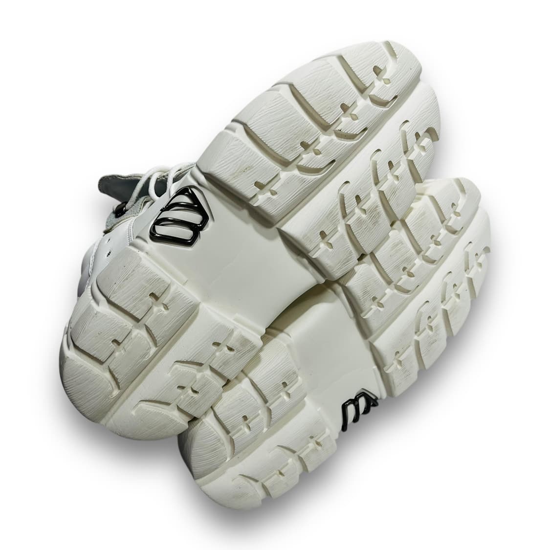 Punk Mid Buckle Platform White Shoes 상품이미지6