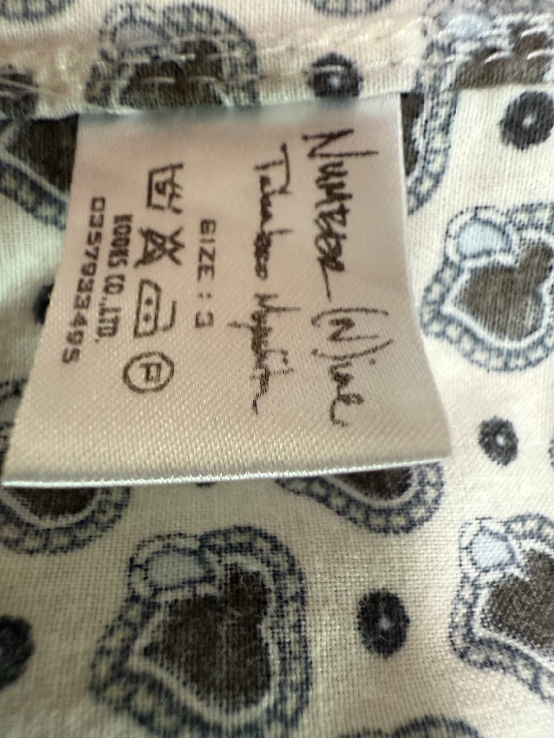 넘버나인 03aw 크라잉하트 셔츠 상품이미지4