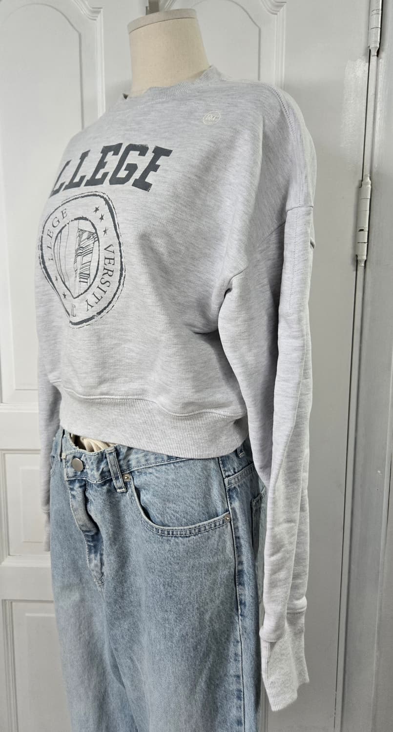 렉토 크롭 맨투맨 상품이미지5