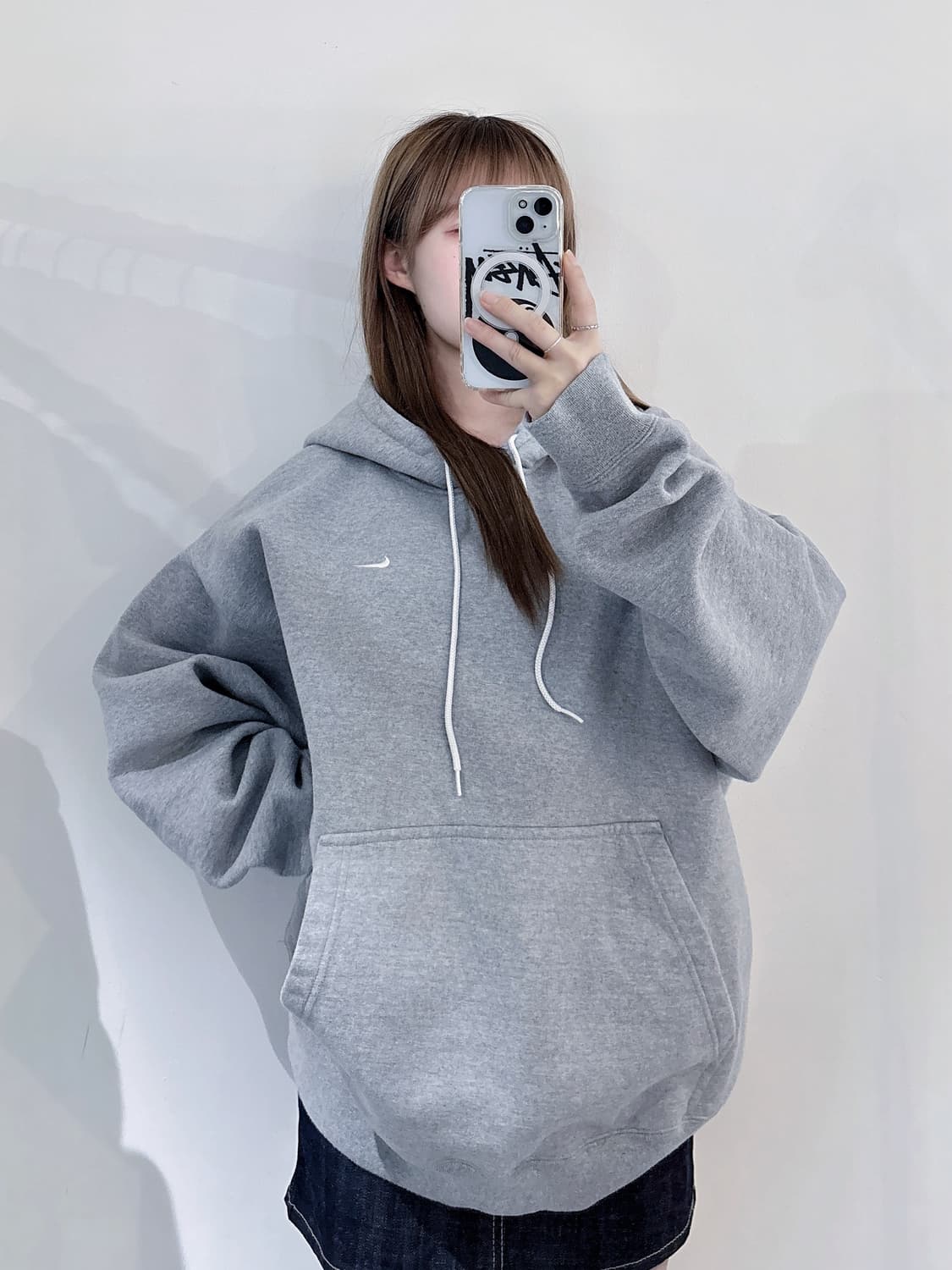 나이키 NRG 솔로스우시 그레이 헤비스웻 후드 상품이미지2