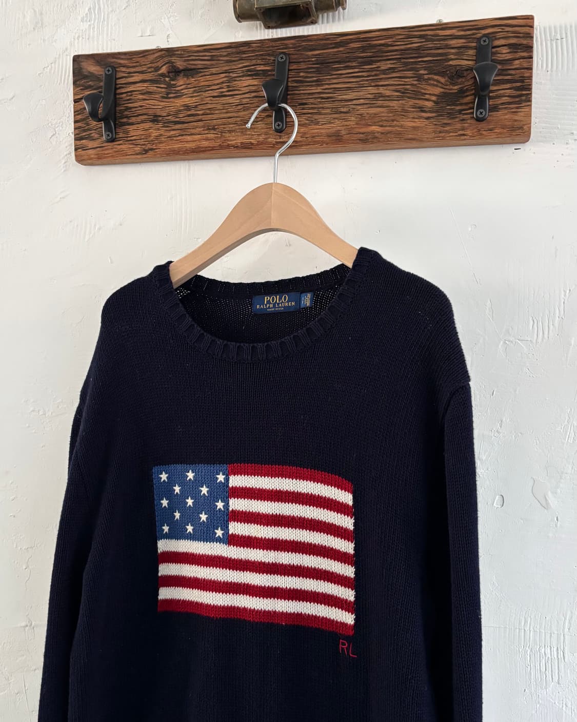 Polo 폴로 랄프로렌 MadeinUSA 신형 성조기 니트 상품이미지1