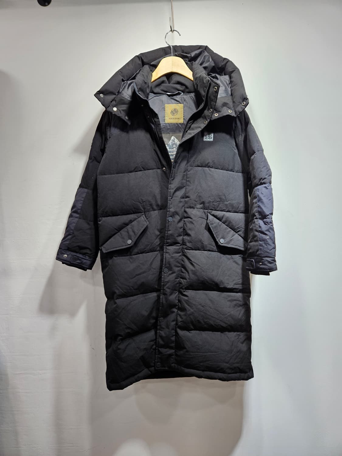 코오롱스포츠 엑스퍼트 블랙 구스다운 남녀공용 롱패딩 95 상품이미지1