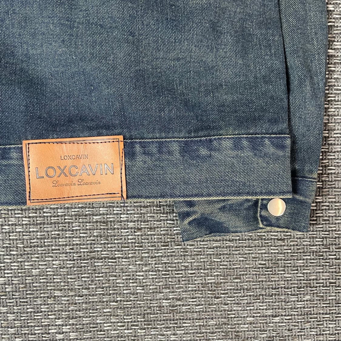 LoxcaVin 빈티지 워싱 절개 데님 3 상품이미지4