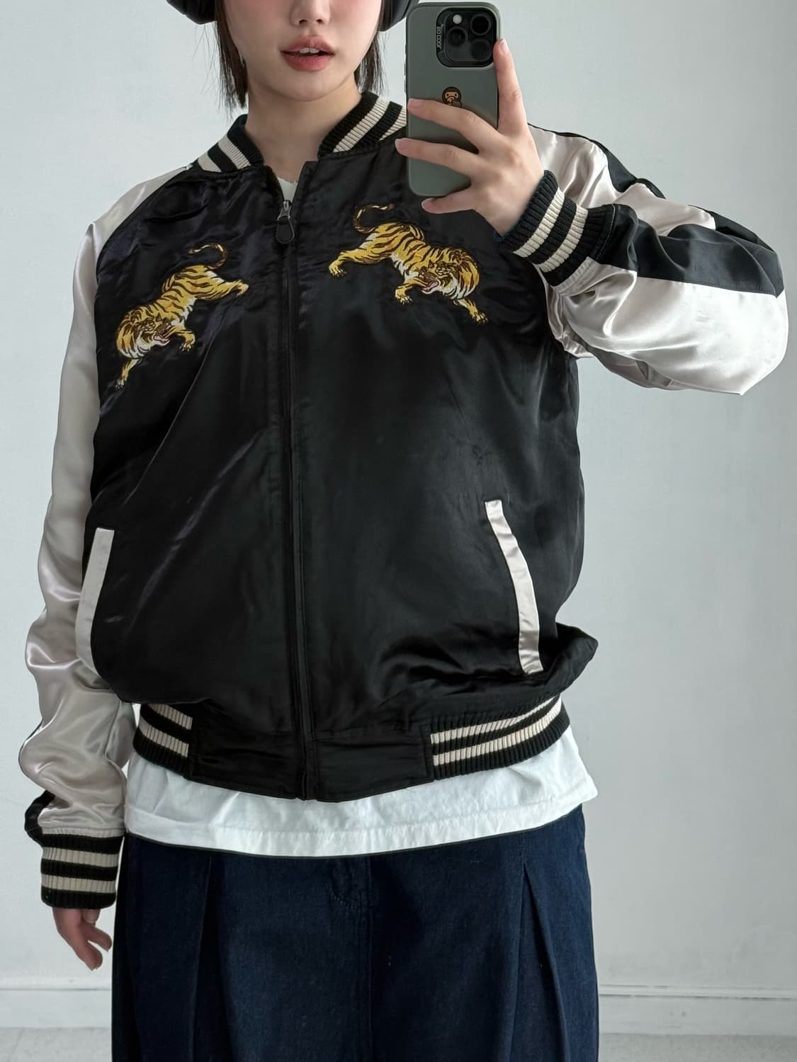 일본 빈티지 리버시블 스카쟌 상품이미지2