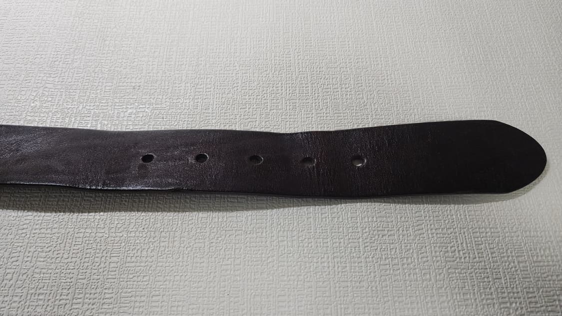 통가죽 벨트 브라운 색상 상품이미지3