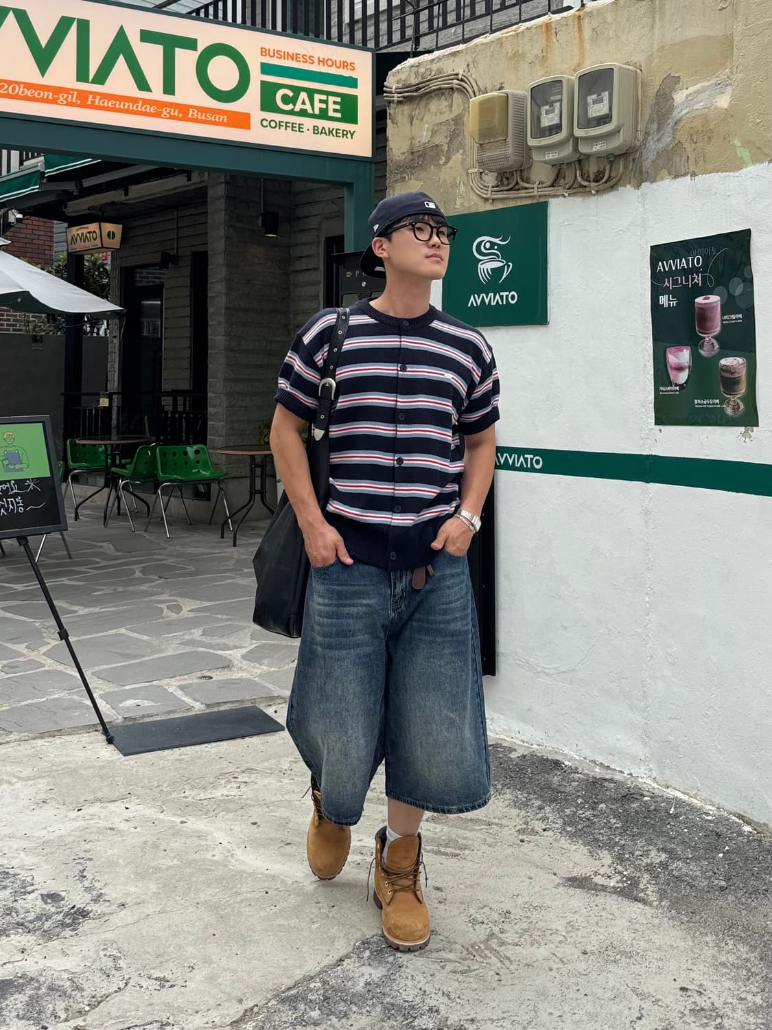 단가라 니트 반팔가디건 (택포가격) 상품이미지7