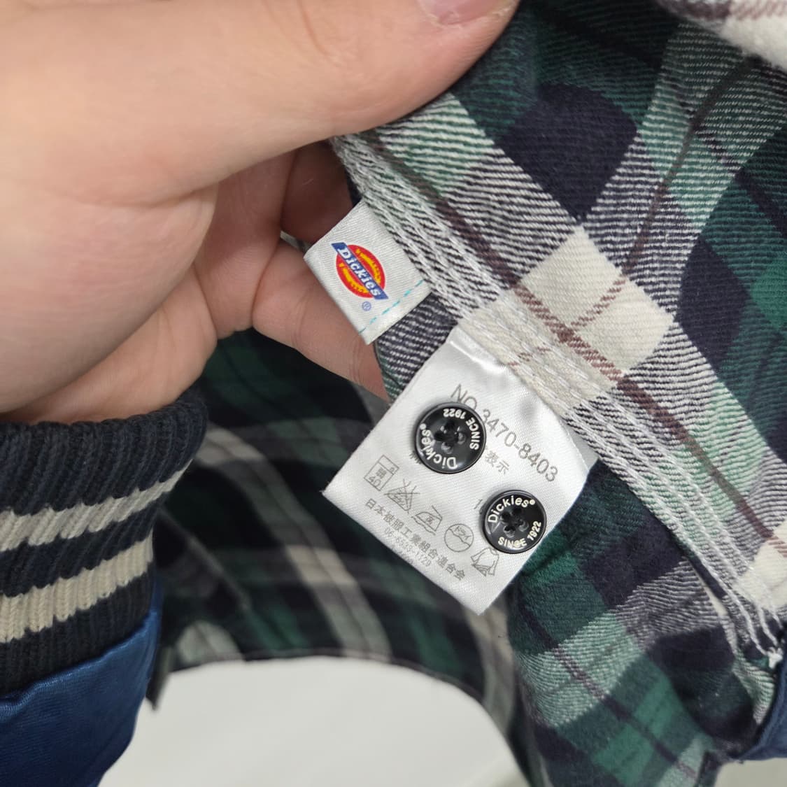 디키즈 그린 체크 셔츠 남방 남m 상품이미지7