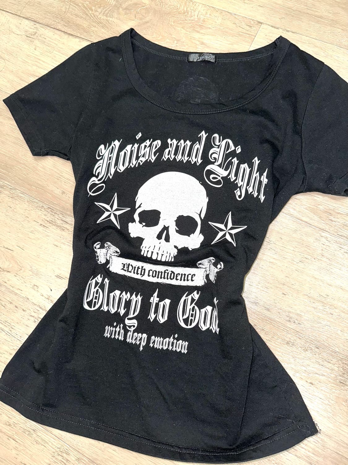 고스 펑크 해골 y2k반팔 티셔츠 상품이미지1