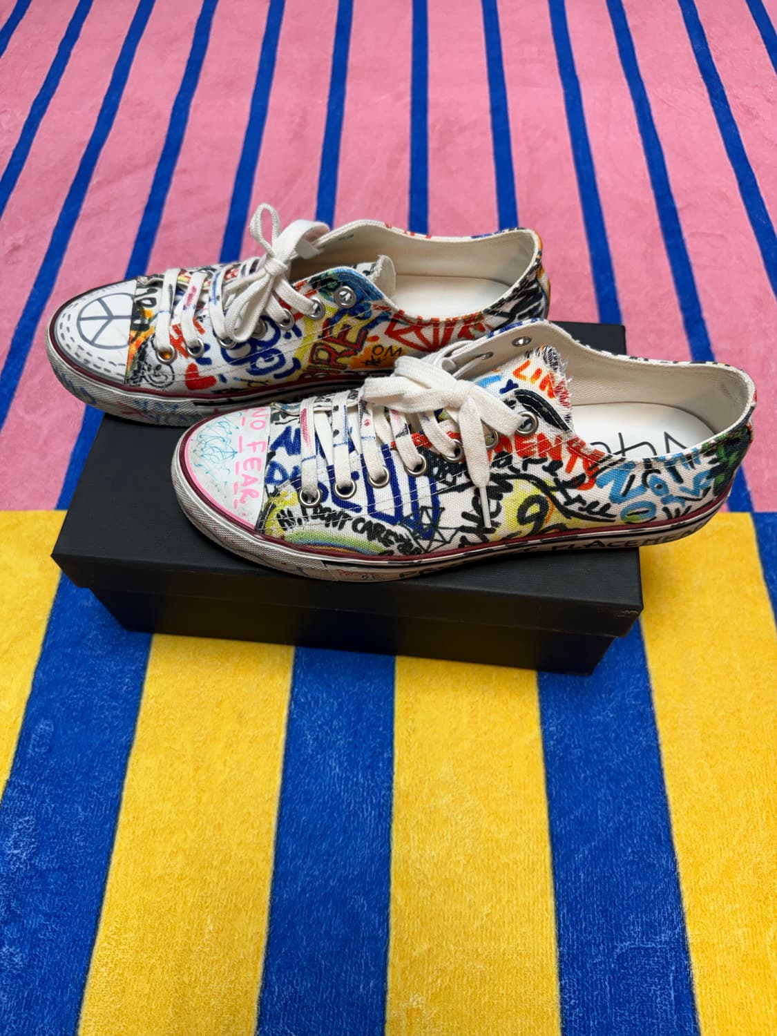 베트멍 컨버스 그래피티 스니커즈 40 size 상품이미지5