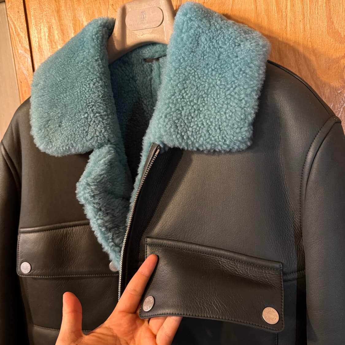 에르메스 2022 f/w 시어링 햄프 무스탕 자켓  상품이미지3