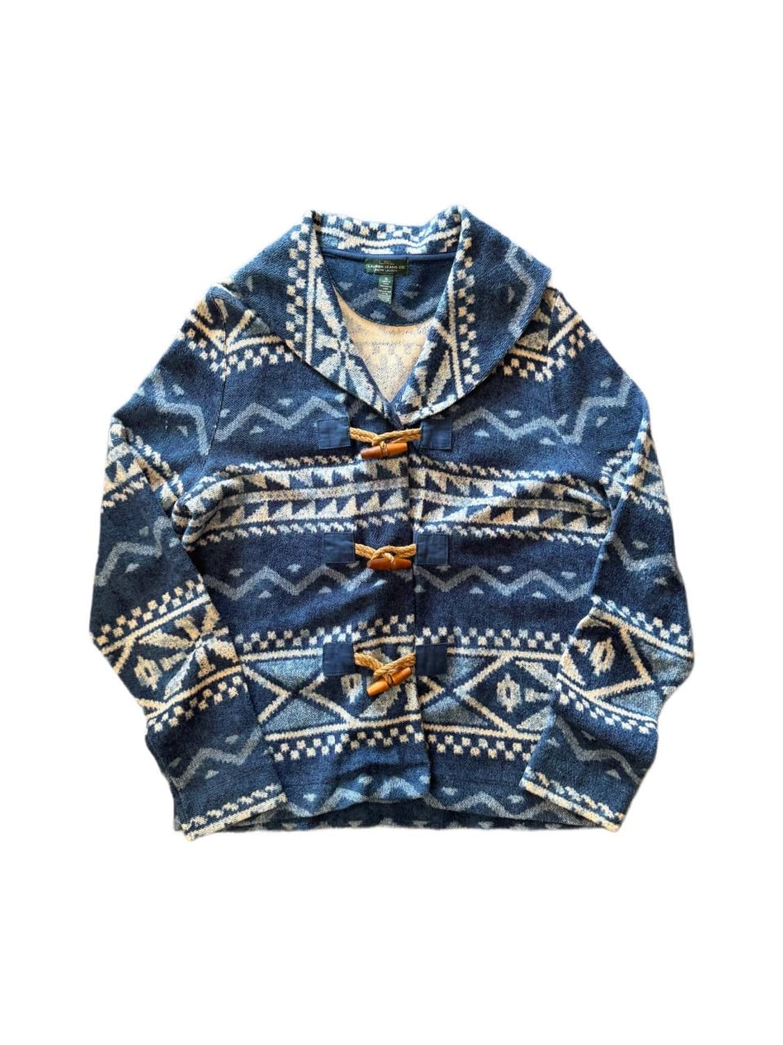 LRL aztec pattern shawl collar cardigan 상품이미지1