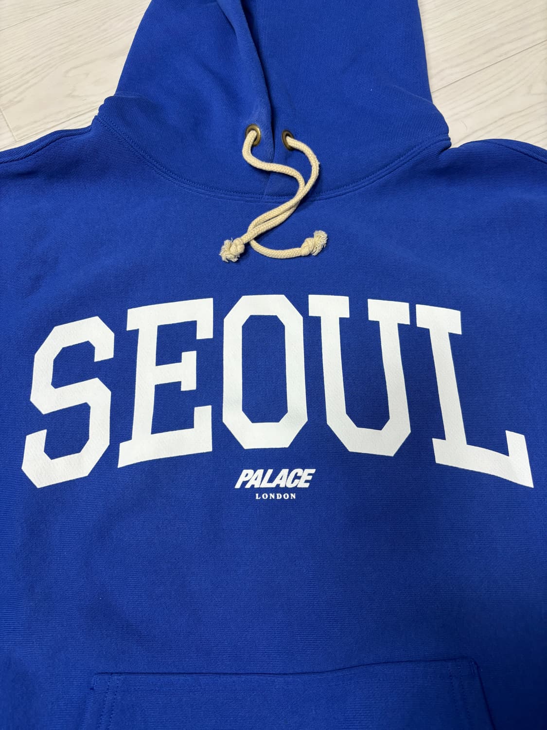 팔라스 x 챔피온 샵 후드 서울 블루 - 24FW L 상품이미지2