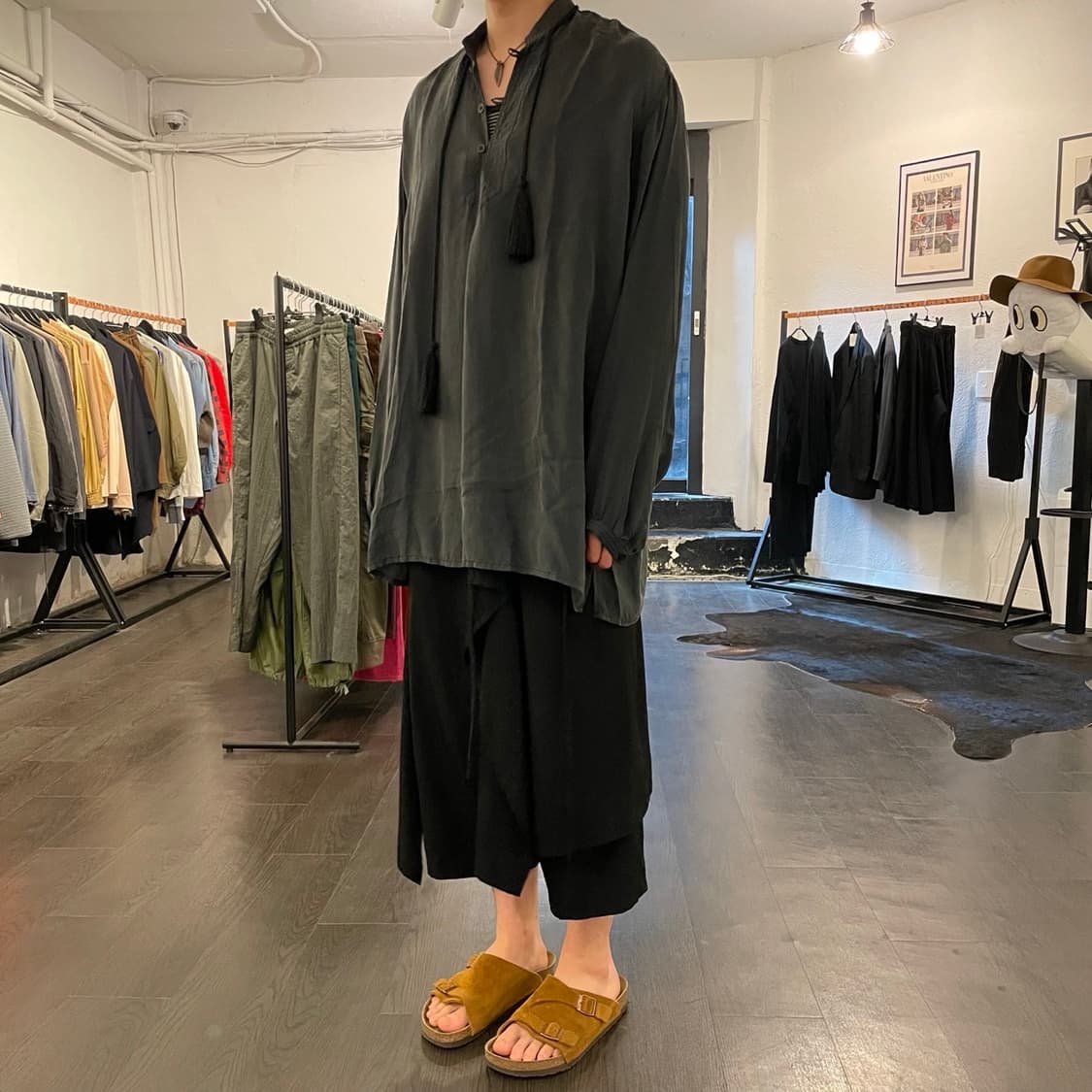 요지야마모토 테슬 레이어드 셔츠 상품이미지4