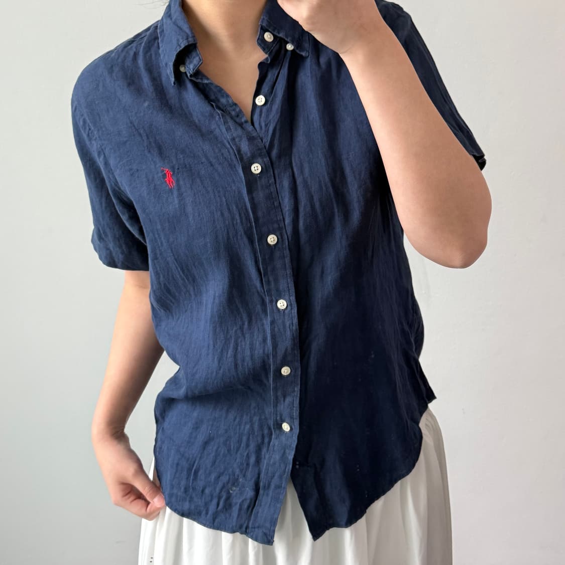 [S] 폴로 랄프로렌 클래식핏 린넨 반팔셔츠 상품이미지1