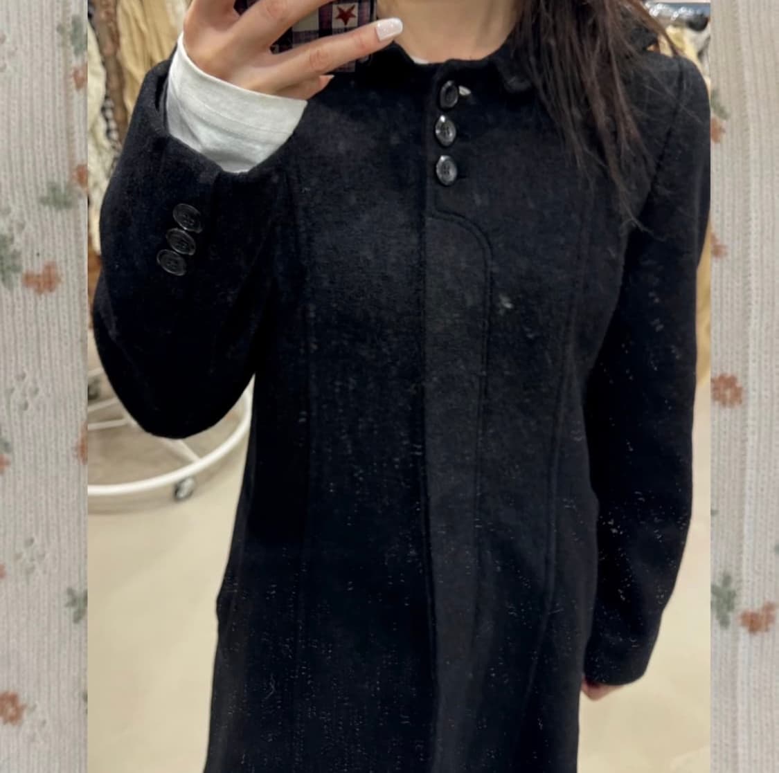 쿄도빈티지 쓰리버튼 모리걸 코트 상품이미지3