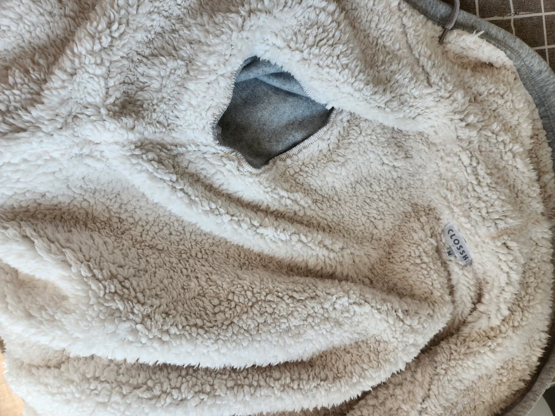 CLOSSHI 양털 후드 집업 상품이미지4