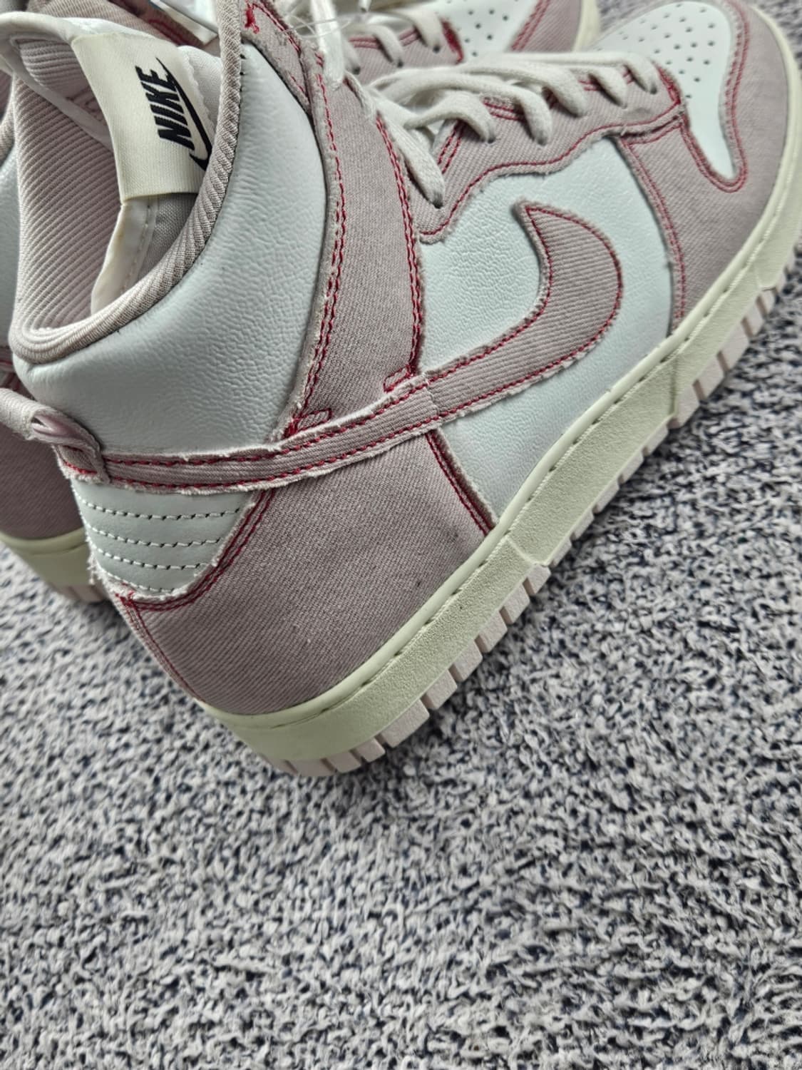 나이키 덩크 하이 베얼리 로즈 데님 스니커즈 (265MM) / 10784 상품이미지9