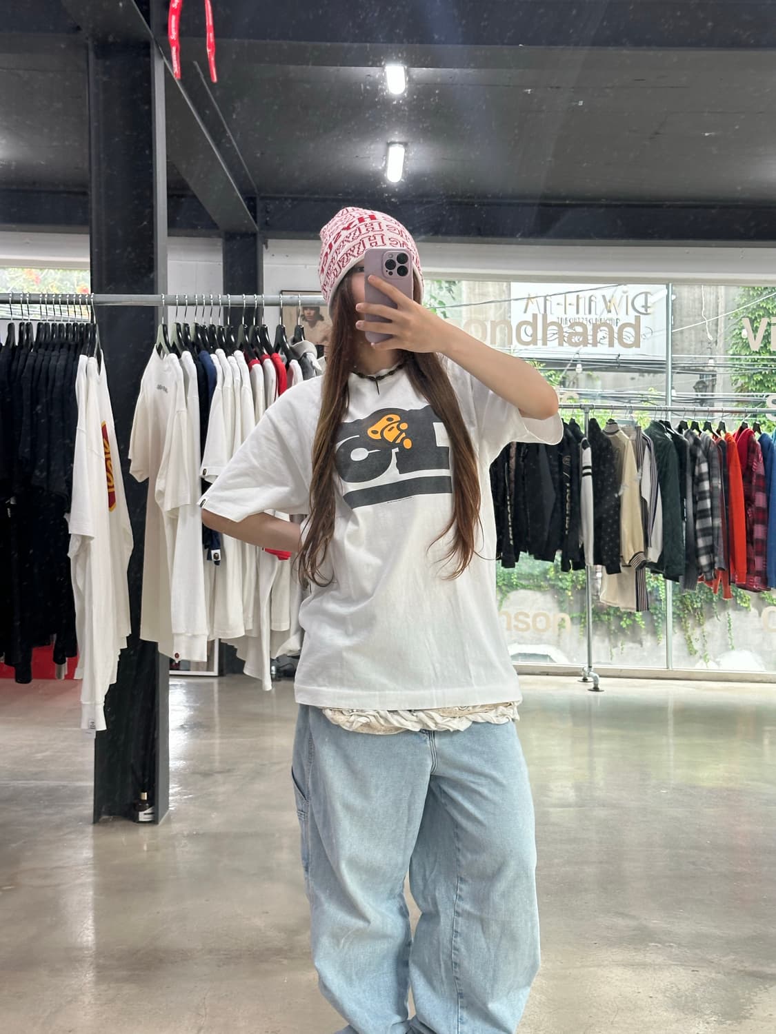 베이프 프린팅 반팔티셔츠 상품이미지1