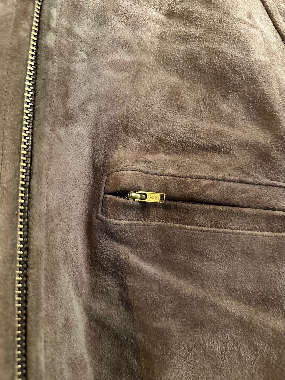 90s 빈티지 폴로 랄프로렌 디트로이트 소가죽 스웨이드 자켓 상품이미지6