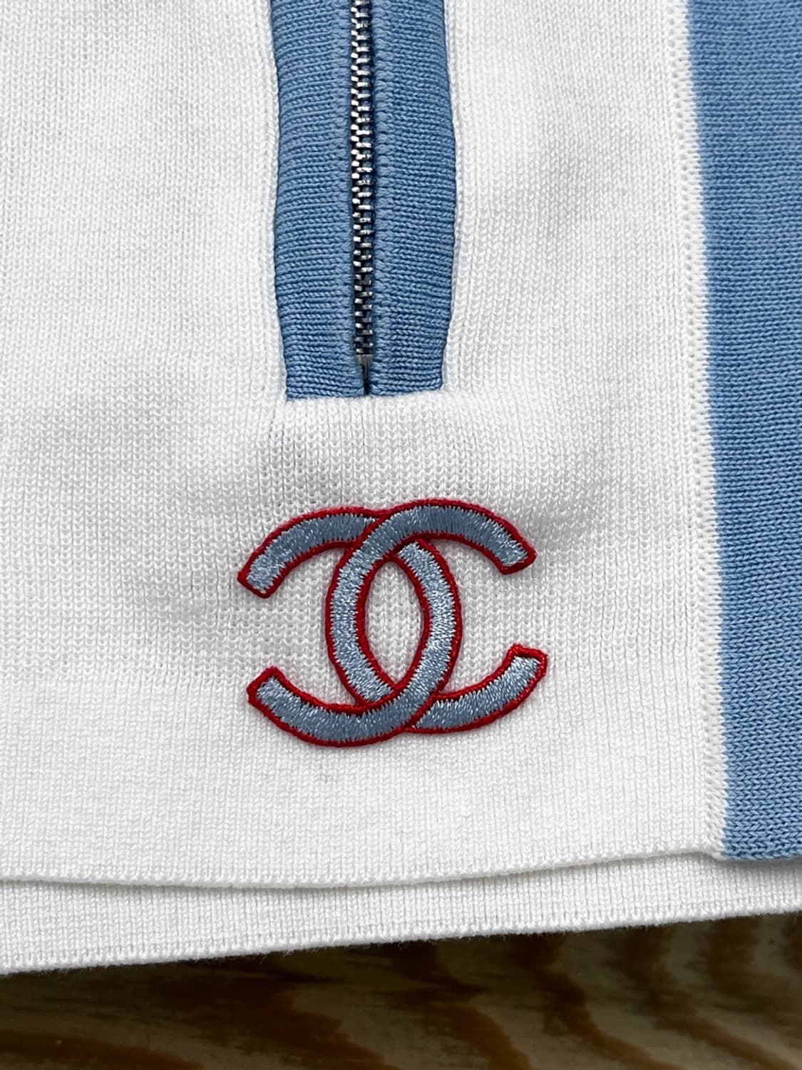 샤넬 02s/s 풀 집 니트 탑 상품이미지8